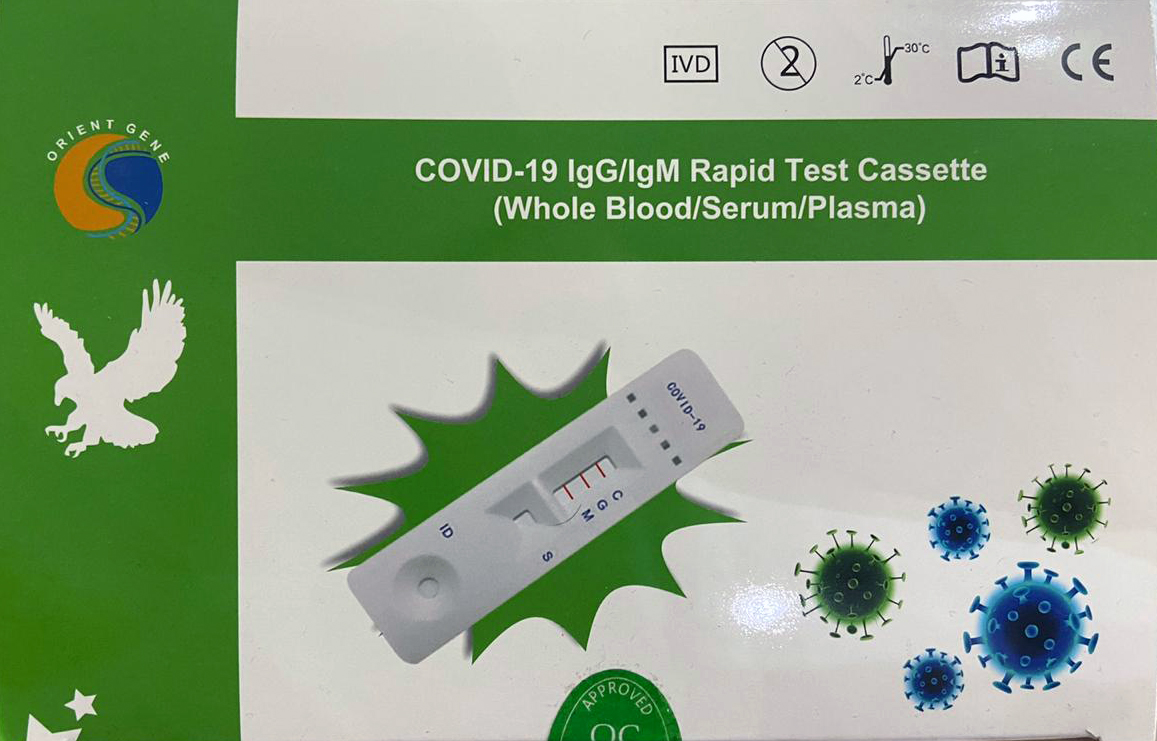 Covid-19 IgG-IgM Rapid Test Cassette (Whole Blood -Serum -Plasma) Box 25 units